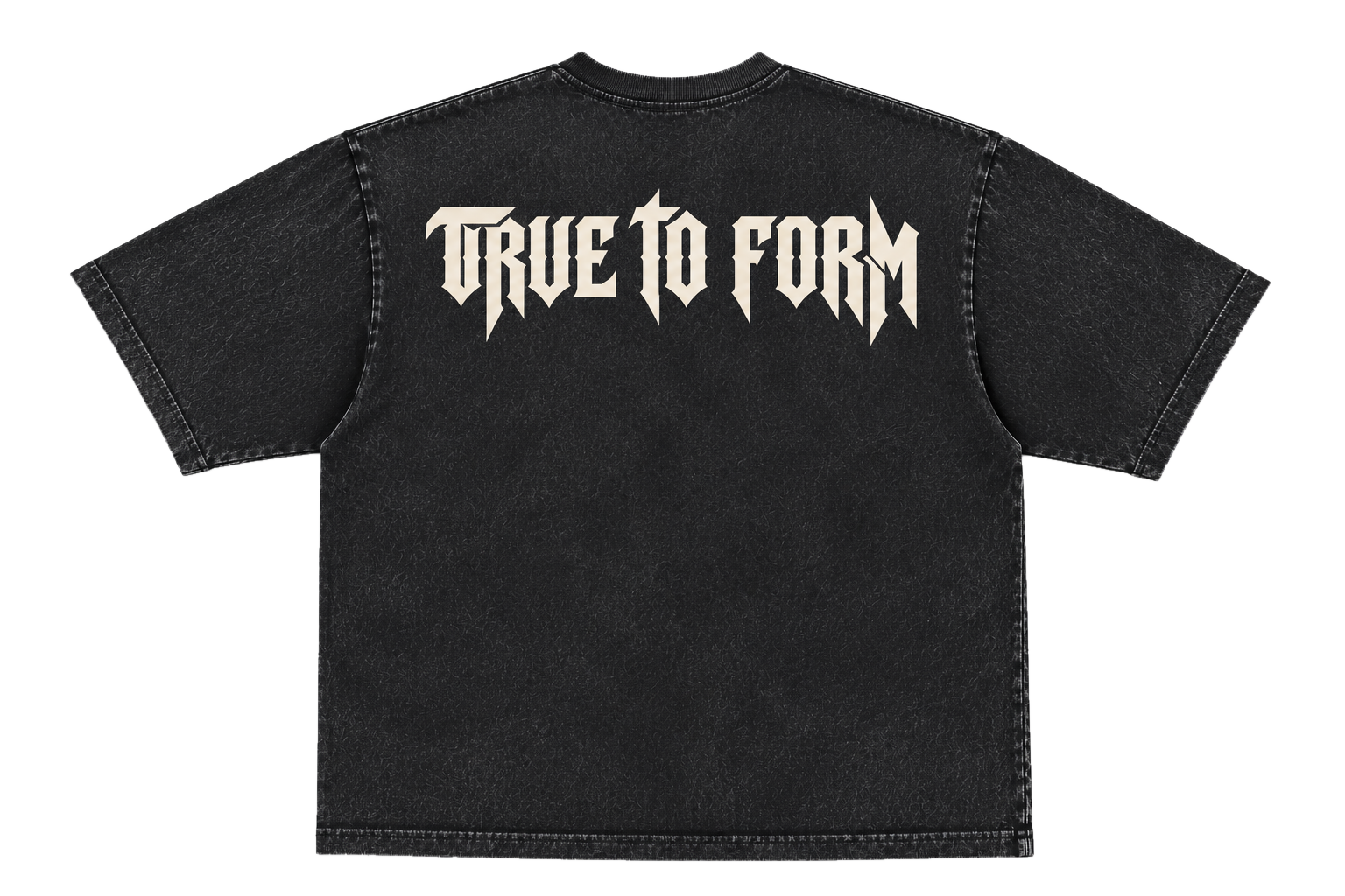 PLAYERA BLACK WASH — ARCHIVE 001 — vista posterior