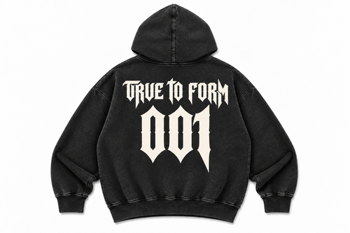 HOODIE BLACK WASH — ARCHIVE 001
